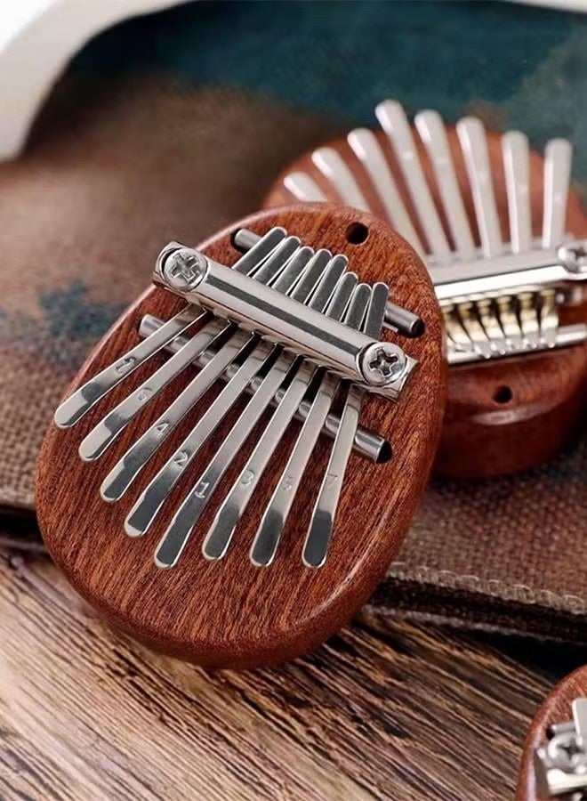 Mini Thumb Piano 8 Keys Wooden Finger Piano With Lanyard, Musical Instrument, Gift For Valentine's Day, Perfect For Adult Beginners & Music Lovers - Image 4